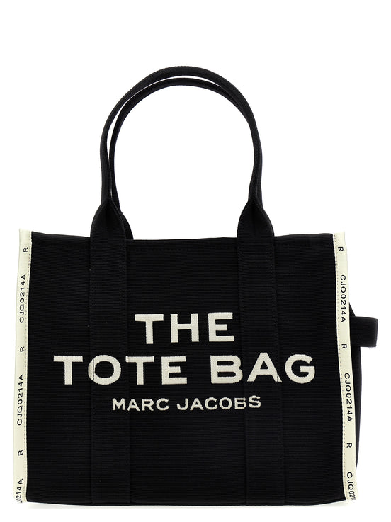 Δίχρωμη βαμβακερή τσάντα tote Marc Jacobs