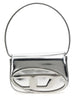 Diesel Silver Cowhide Shoulder Bag