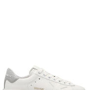 Golden Goose Silver Leather Low Top Sneakers