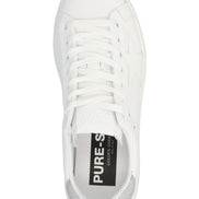 Golden Goose Silver Leather Low Top Sneakers