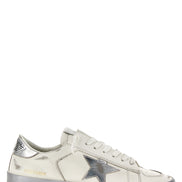 Golden Goose Silver Cowhide Athletic Sneakers