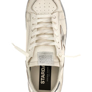 Golden Goose Silver Cowhide Athletic Sneakers