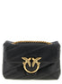 PINKO Black Lamb Leather Crossbody Bag