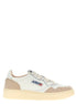 Autry Beige Cowhide Low Top Sneakers