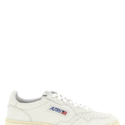 Autry White Goatskin Low Top Sneakers