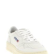 Autry White Goatskin Low Top Sneakers
