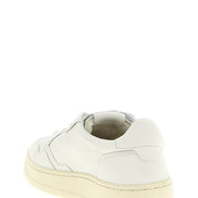 Autry White Goatskin Low Top Sneakers