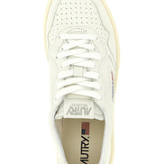 Autry White Goatskin Low Top Sneakers