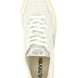 Autry White Goatskin Low Top Sneakers