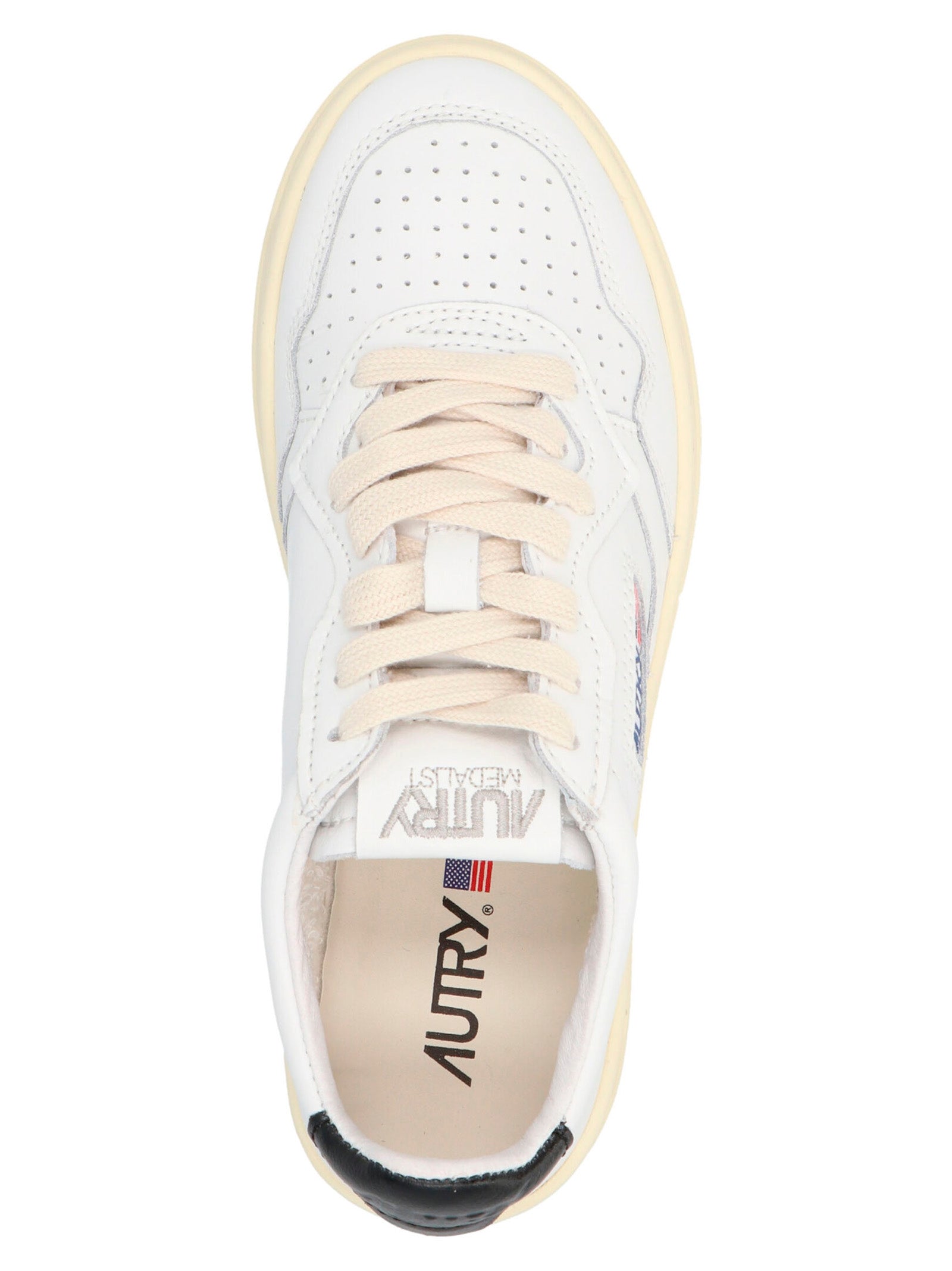 Δίχρωμα sneakers χαμηλού τύπου Autry από δέρμα αγελάδας