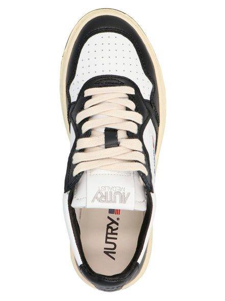 Autry Bicolor Cowhide Low Top Sneakers