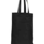 Μαύρη βαμβακερή τσάντα tote Jil Sander