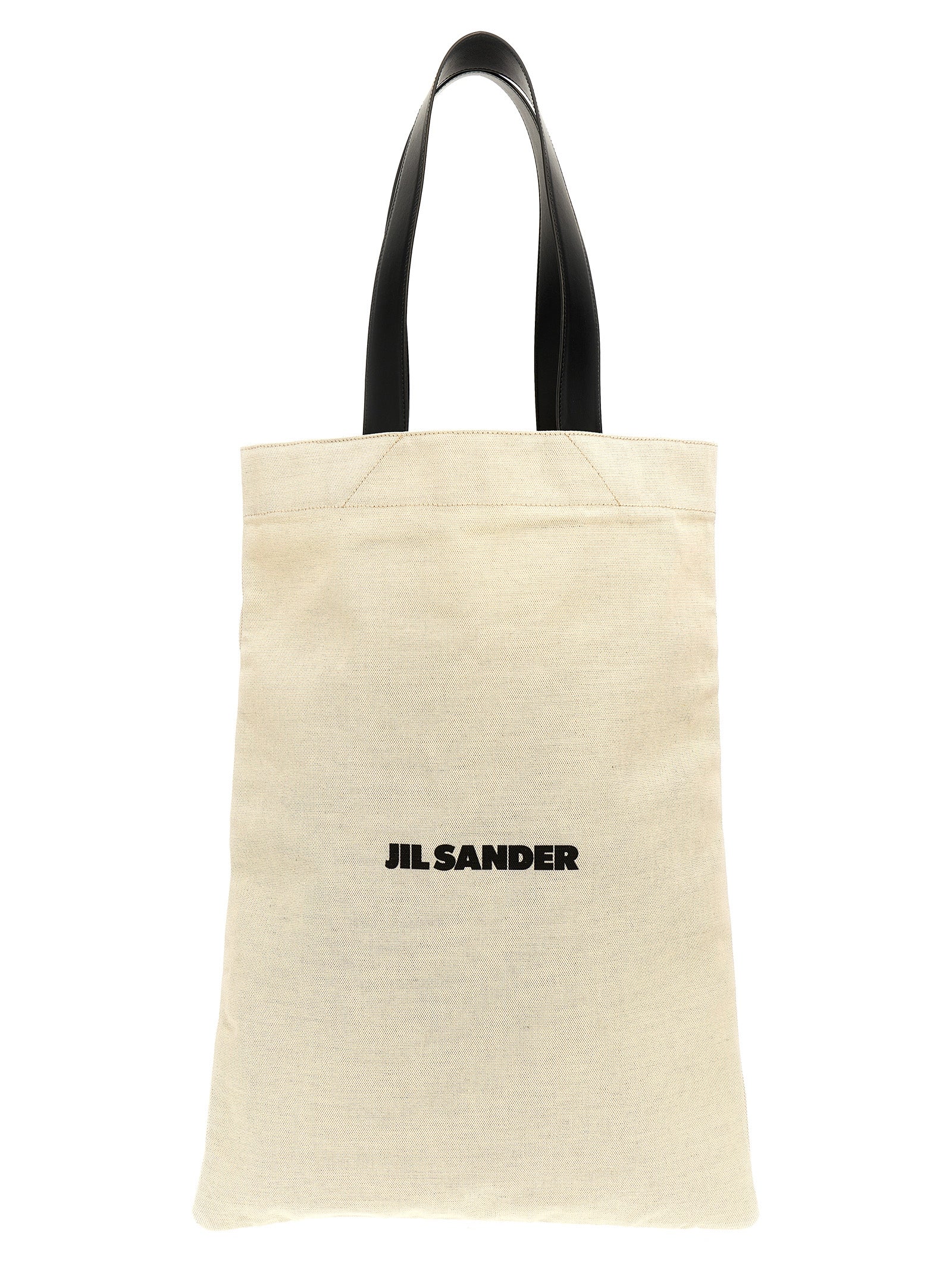 Δίχρωμη βαμβακερή τσάντα tote Jil Sander