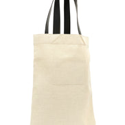 Δίχρωμη βαμβακερή τσάντα tote Jil Sander