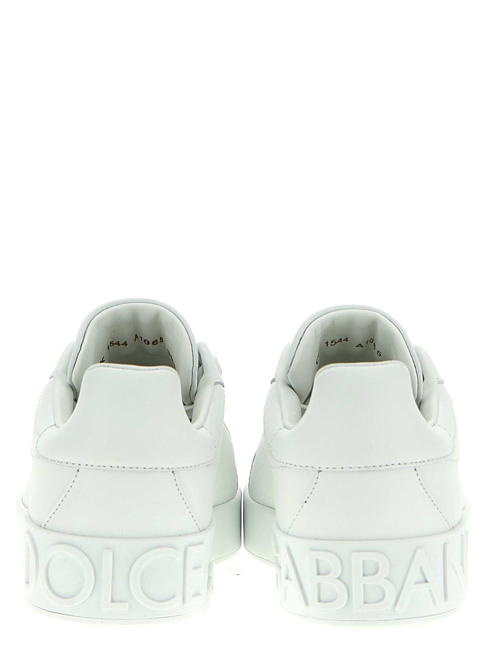 Dolce & Gabbana White Calfskin Low Top Sneakers