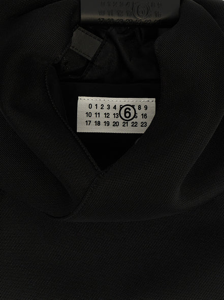 Μαύρη τσάντα ώμου MM6 Maison Margiela από πολυεστέρα