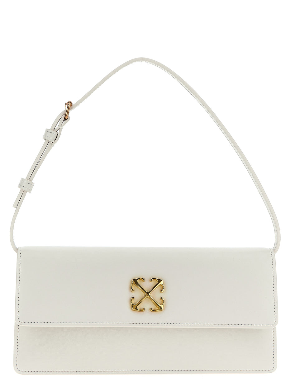 Off-White White Calfskin Shoulder Bag