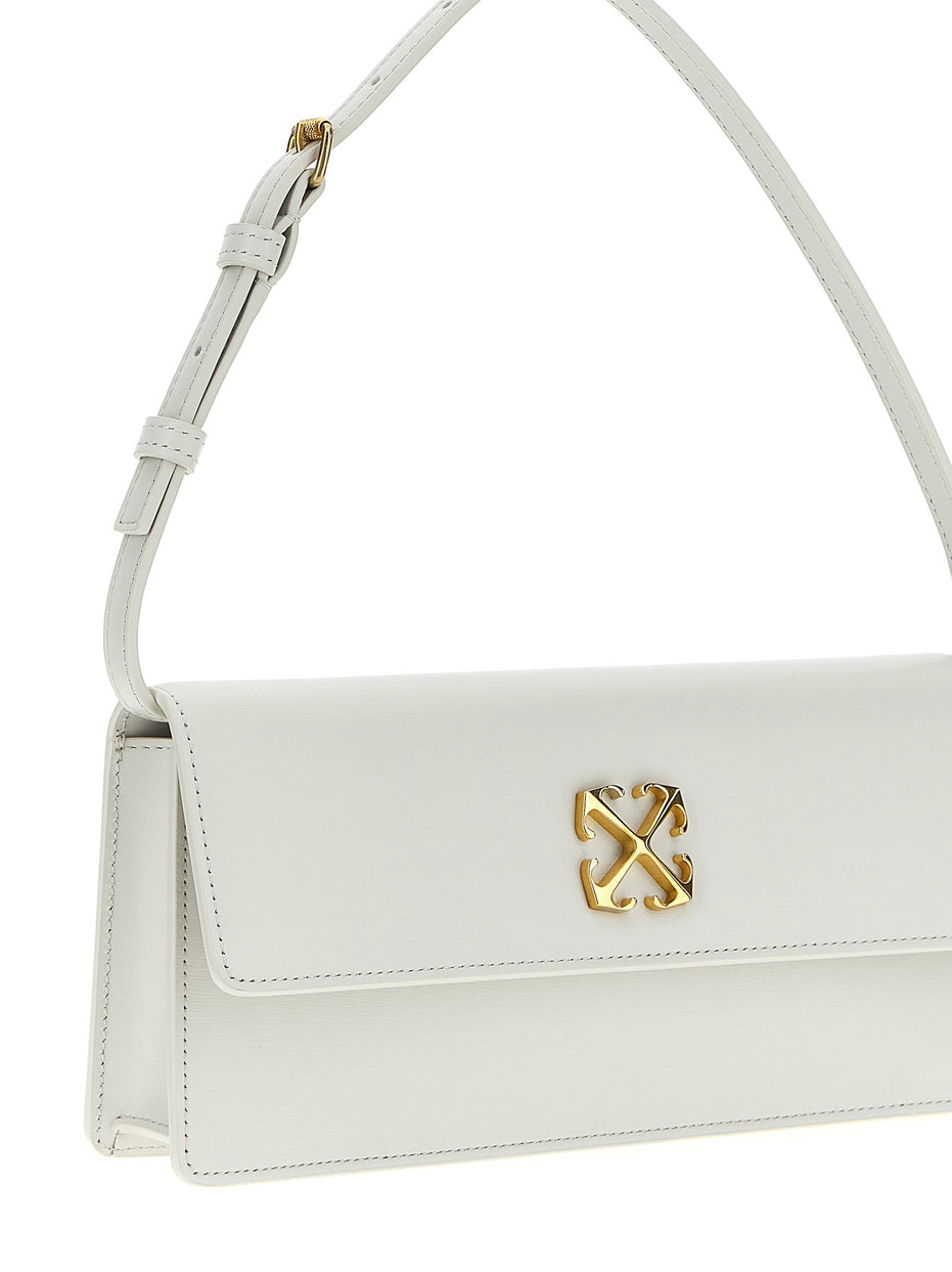 Off-White White Calfskin Shoulder Bag