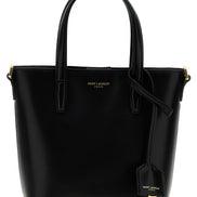 Saint Laurent Black Calfskin Tote Bag