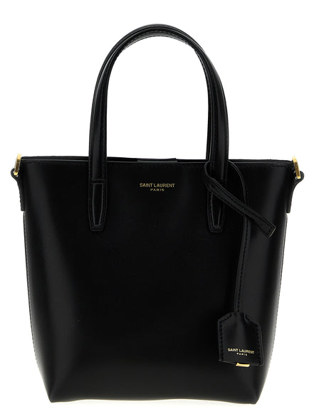 Saint Laurent Black Calfskin Tote Bag