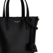 Saint Laurent Black Calfskin Tote Bag