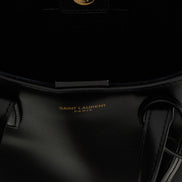 Saint Laurent Black Calfskin Tote Bag