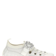 Roger Vivier White Polyamide Athletic Sneakers