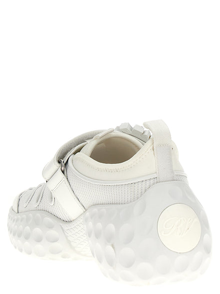 Roger Vivier White Polyamide Athletic Sneakers