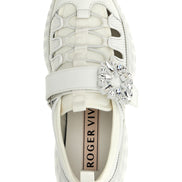 Roger Vivier White Polyamide Athletic Sneakers