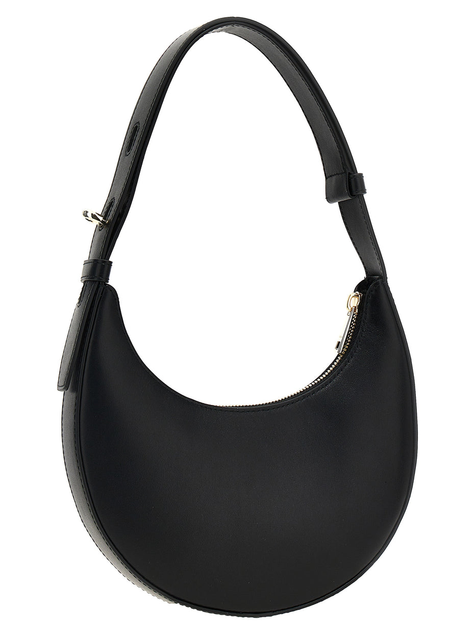 Furla Black Calfskin Shoulder Bag