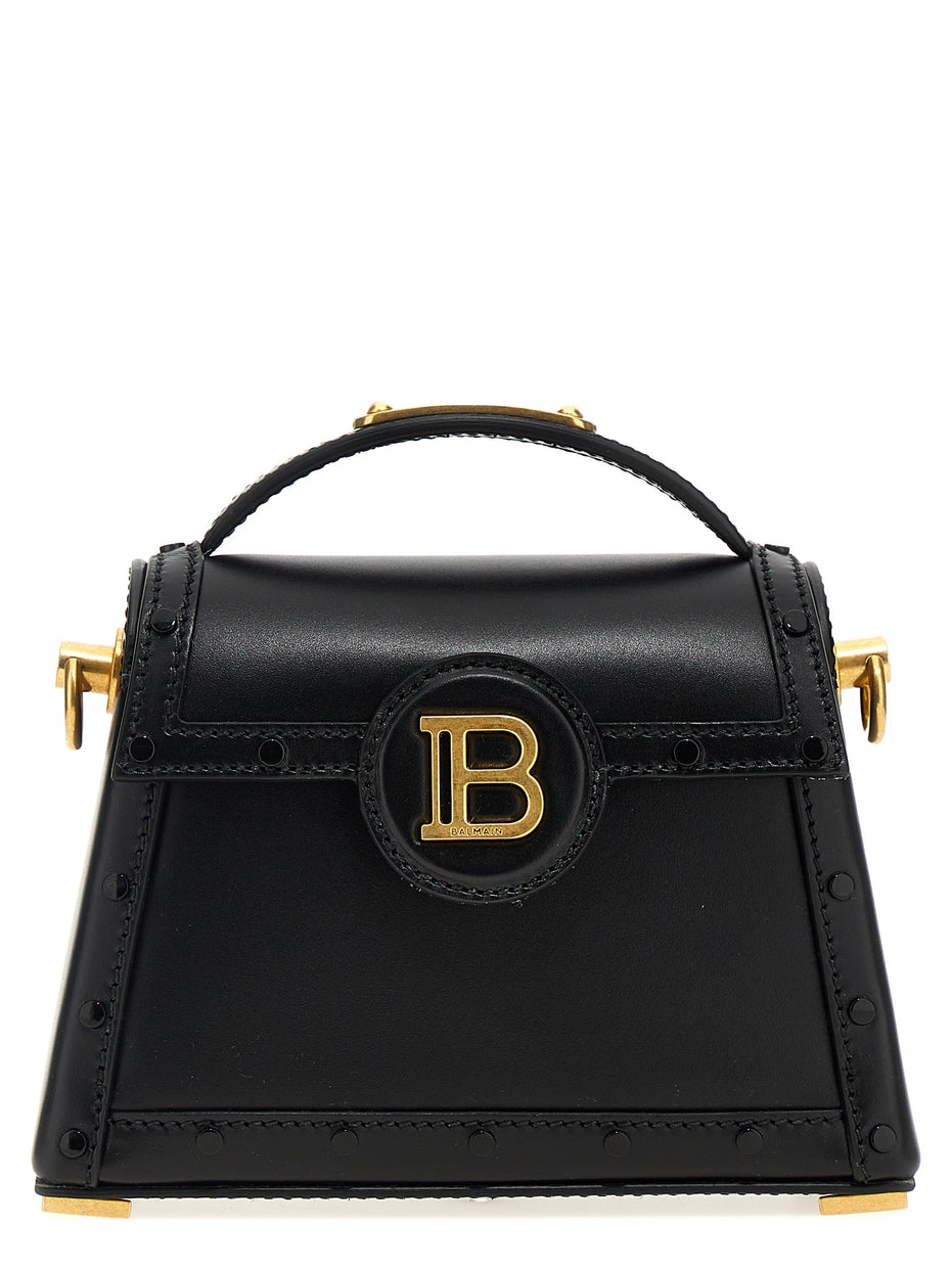 Balmain Black Calfskin Handbag