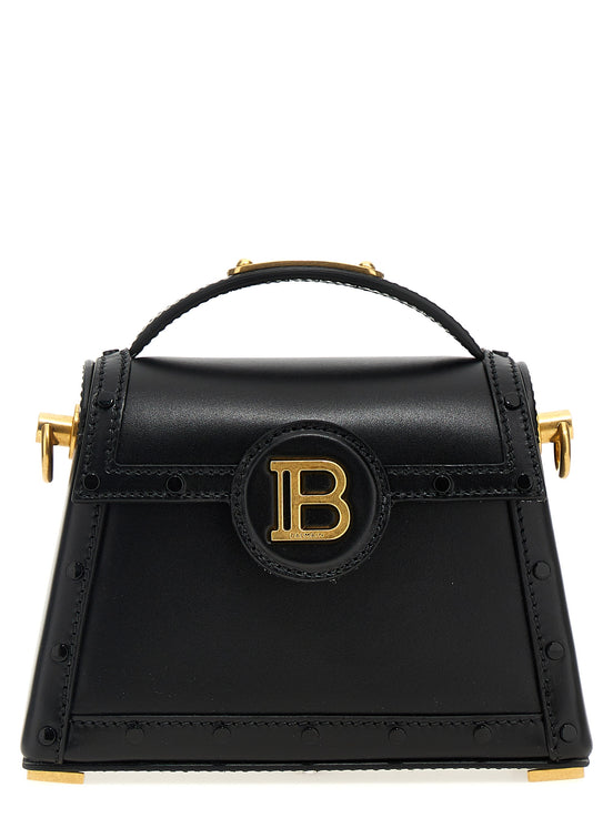 Balmain Black Calfskin Handbag