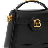 Τσάντα Balmain μαύρη από δέρμα μοσχαριού  