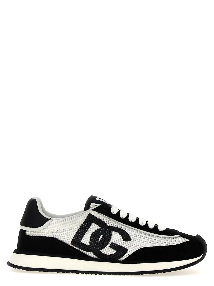 Dolce & Gabbana Bicolor Calfskin Athletic Sneakers