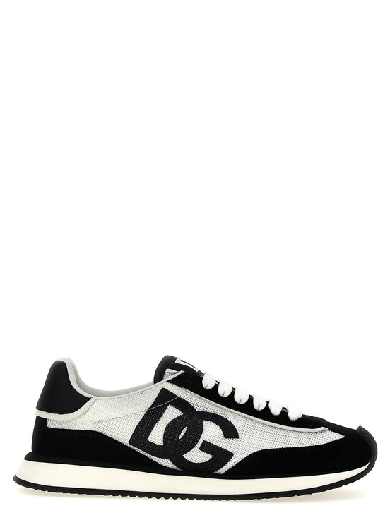 Dolce & Gabbana Bicolor Calfskin Athletic Sneakers