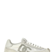 Dolce & Gabbana White Calfskin Athletic Sneakers