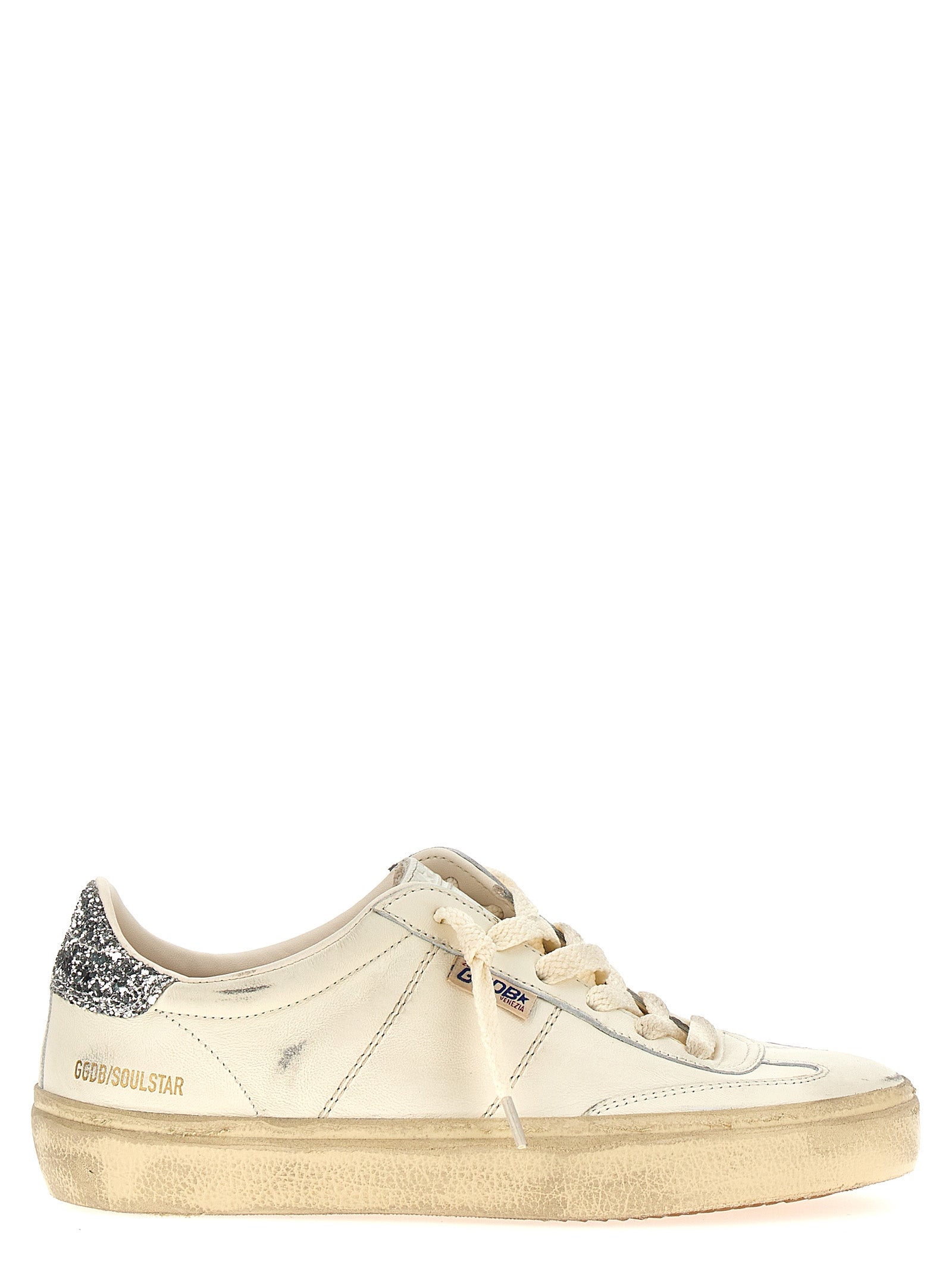 Golden Goose White Lamb Leather Low Top Sneakers