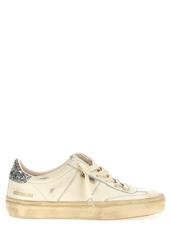 Αθλητικά παπούτσια Golden Goose λευκά από δέρμα αρνιού χαμηλού ύψους  