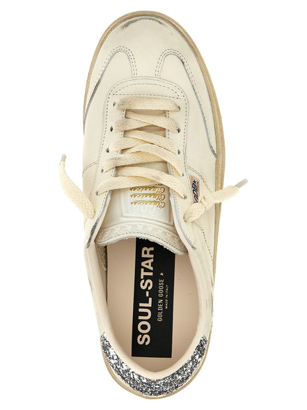 Golden Goose White Lamb Leather Low Top Sneakers