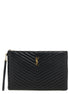 Saint Laurent Black Calfskin Clutch Bag