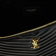 Saint Laurent Black Calfskin Clutch Bag