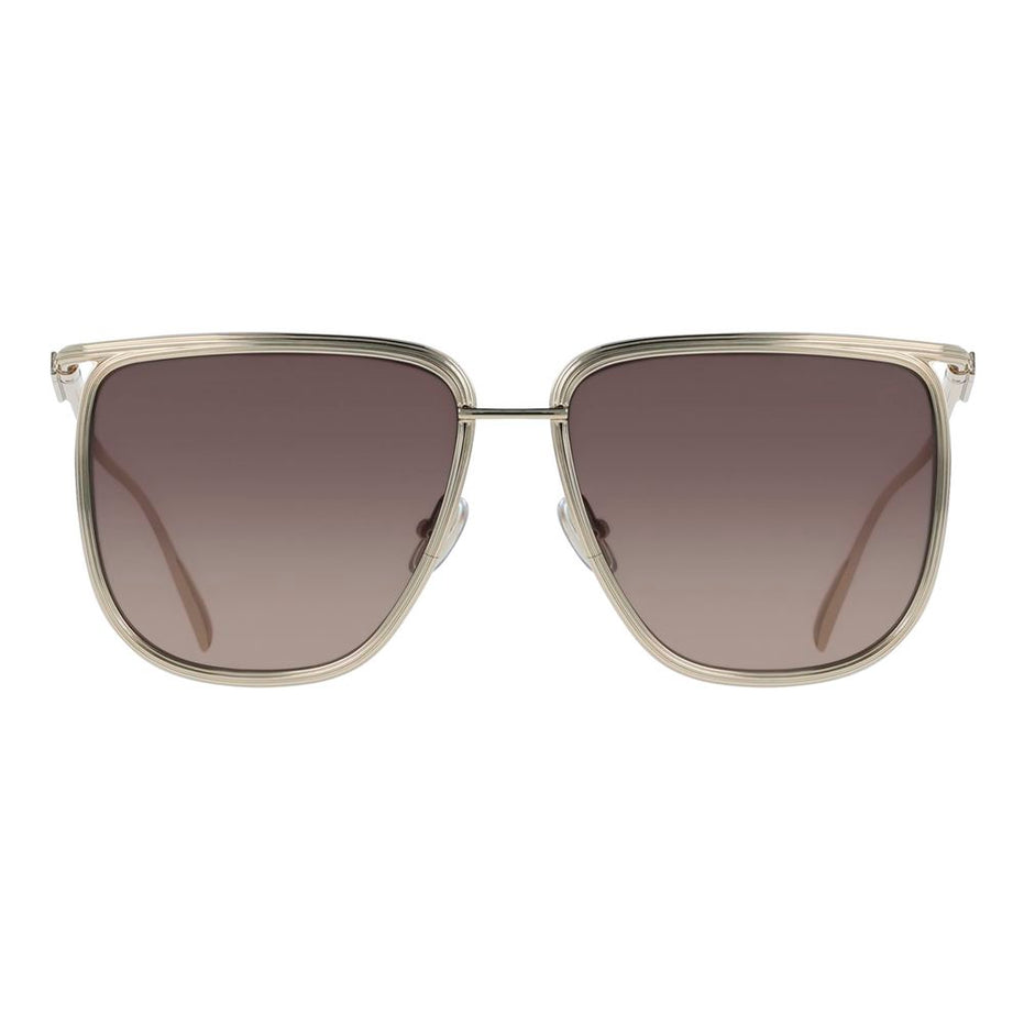 Ferragamo Gold Metal Sunglasses