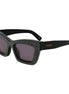 Ferragamo Black Acetate Sunglasses