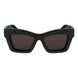 Ferragamo Black Acetate Sunglasses