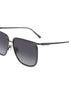 Ferragamo Gray Metal Sunglasses