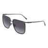 Ferragamo Gray Metal Sunglasses