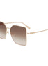 Longchamp Gold Metal Sunglasses