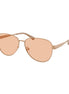 Michael Kors Brown Metal Sunglasses