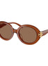 Tory Burch Brown Acetate Sunglasses