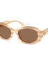 Tory Burch Brown Acetate Sunglasses